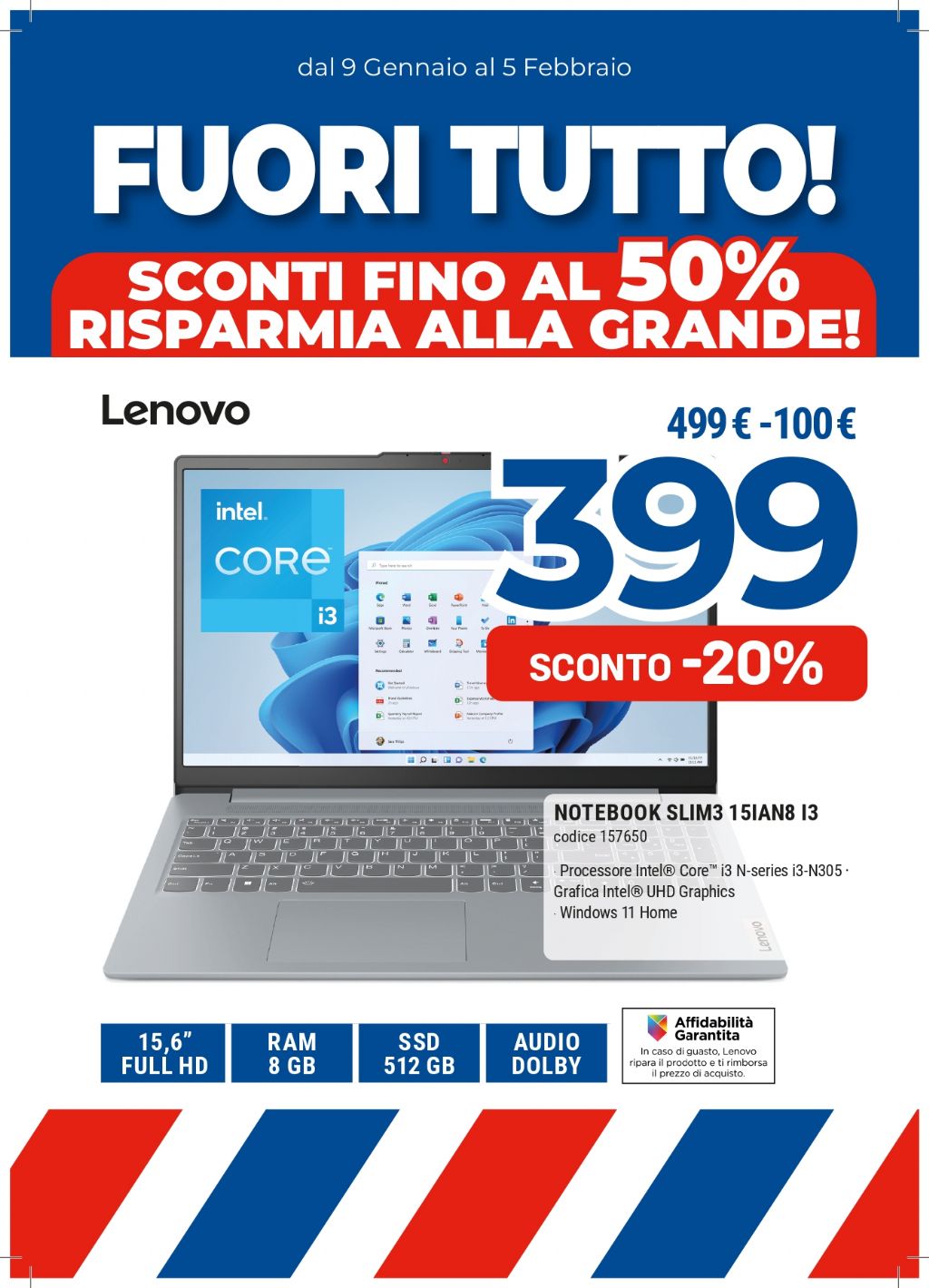 NOTEBOOK LENOVO SLIM 3 15IAN8I3